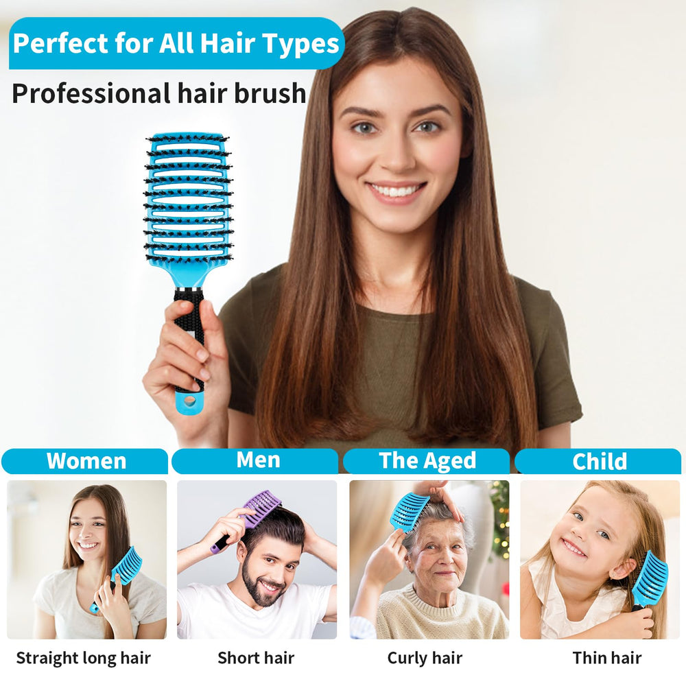 Brosse HIPPIH massage cuir chevelu améliore circulation et sensation de bien-être.