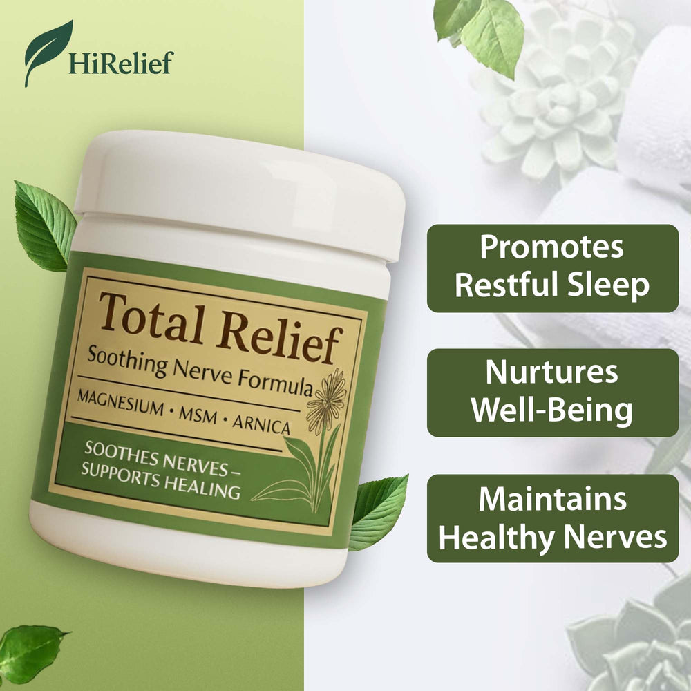 HiRelief Total Relief Crème Nerfs, application après activité pour confort durable.