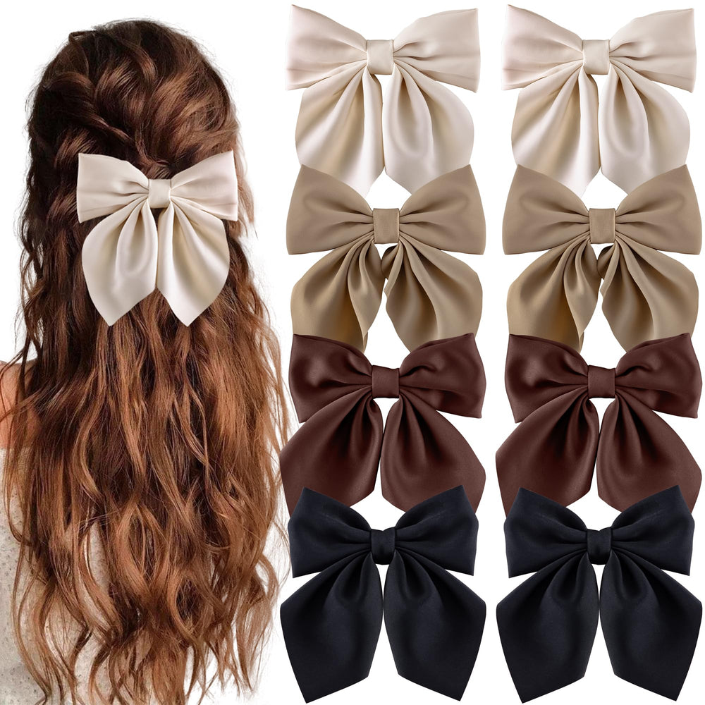 Hisial barrettes noeud noir, allure chic et durable pour cheveux.