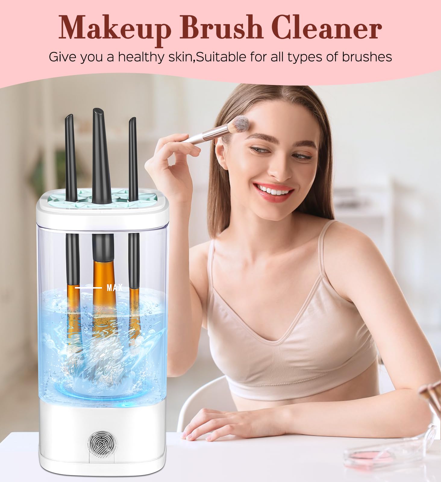 HitDLTSC brosse maquillage prête à l’emploi après nettoyage
