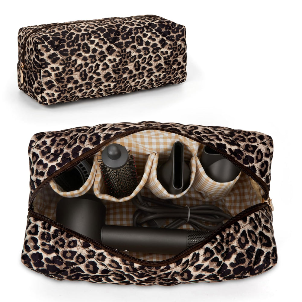 HiTotes étui voyage outils capillaires floral, rangement pratique et protection légère.