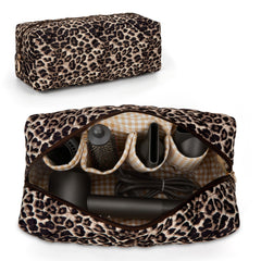 HiTotes étui voyage outils capillaires floral, rangement pratique et protection légère.
