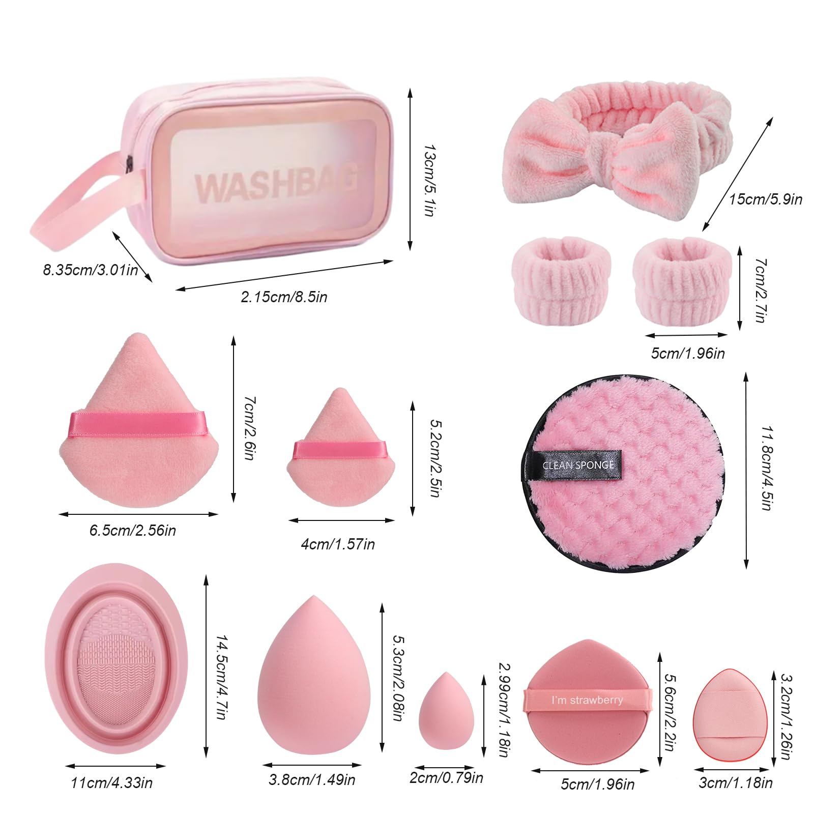 HIUZAR éponges maquillage petites pour retouches précises