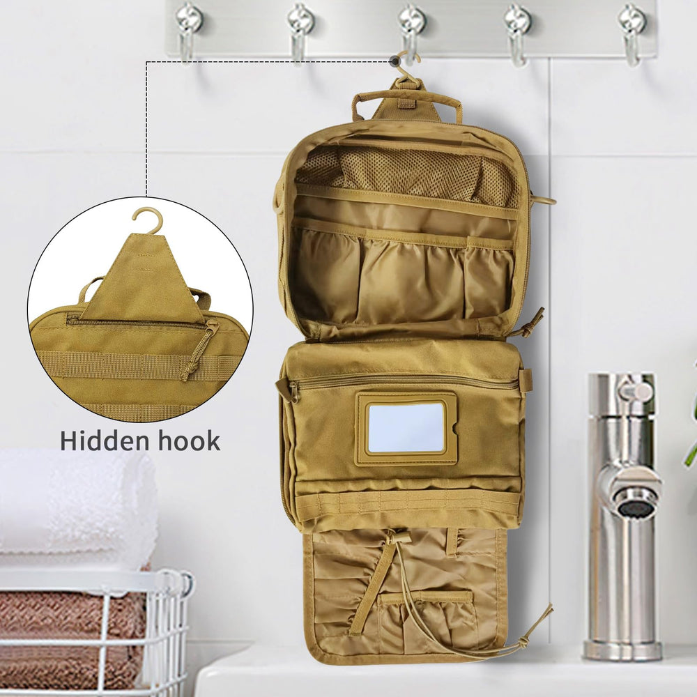 Trousse de toilette HJOKLS à poches multiples pour une organisation claire.