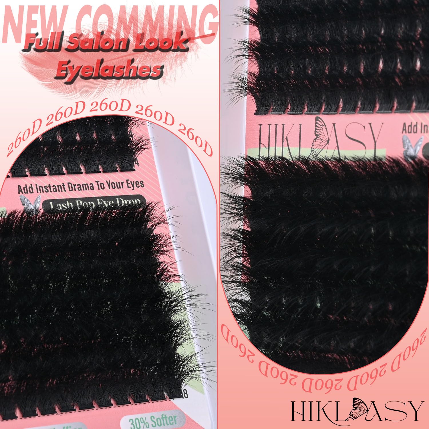 HK HIKLASY Clusters Cils Réutilisables pour une utilisation durable.