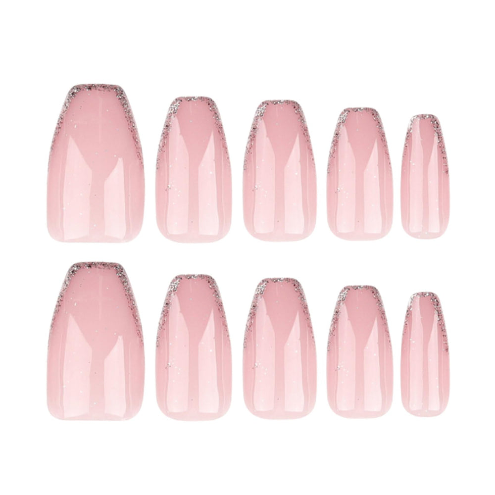 Ongles Hkanlre design pailleté, application rapide pour événement.