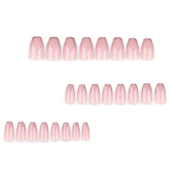 Ongles Hkanlre press coffin bling doré, allure glamour en un instant.