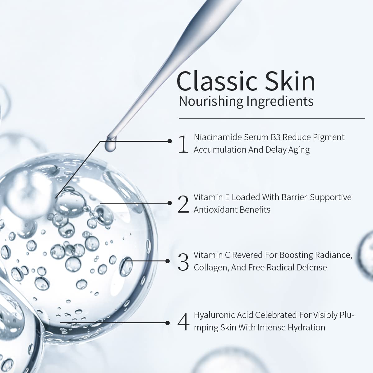 HKH Niacinamide Serum Capsules – contient hyaluronique pour une hydratation durable