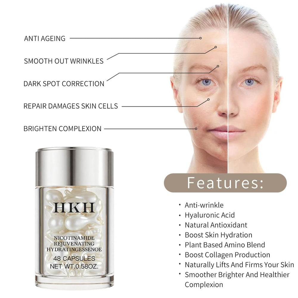 HKH Niacinamide Serum Capsules – texture légère prête à l’emploi et hydratante