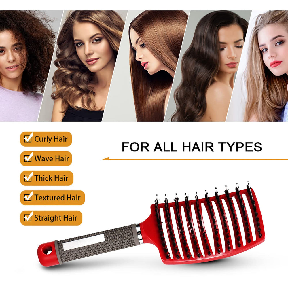 Brosse Hairstreaq, tête courbée pour un confort optimal