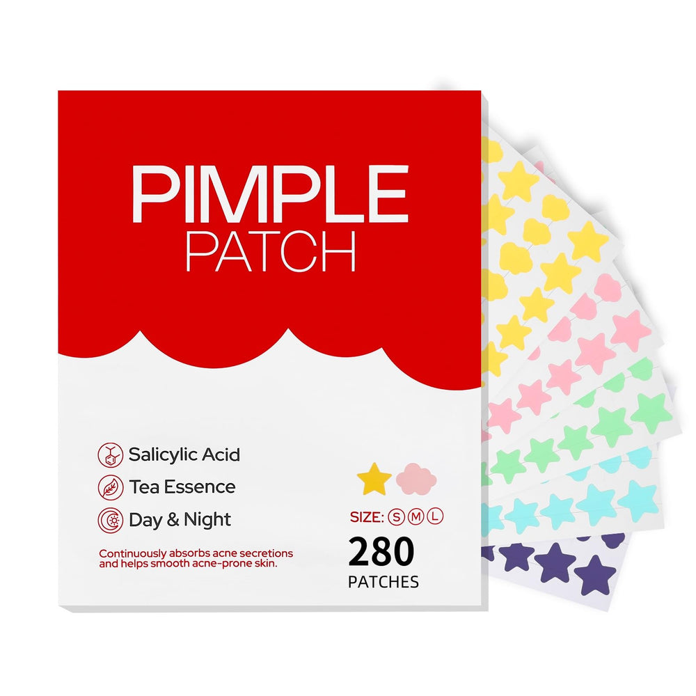 Patches HLOES étoiles hydrocolloïdes pour boutons, absorption rapide des impuretés.