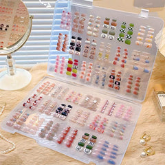 HLQHXWHZT socles d'ongles transparents, 50 pièces pour exposition professionnelle.