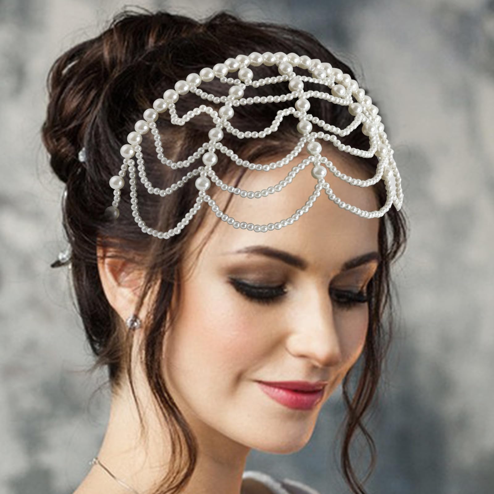 HLTOO accessoire cheveux mariage et cosplay, bijou élégant pour robe festive.