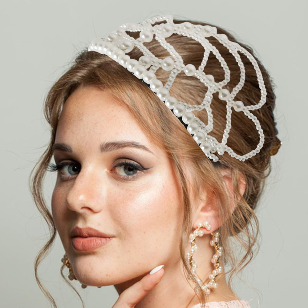HLTOO decoration cheveux perles soiree art deco, touche glamour.
