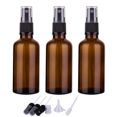 hmaimas flacon-vaporisateur-verre-ambre-2oz ensemble 3, idéal pour huiles essentielles