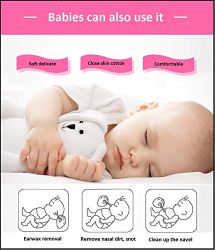 HNRLOY coton-tiges polyvalents pour beauté, soin bébé et bricolage.