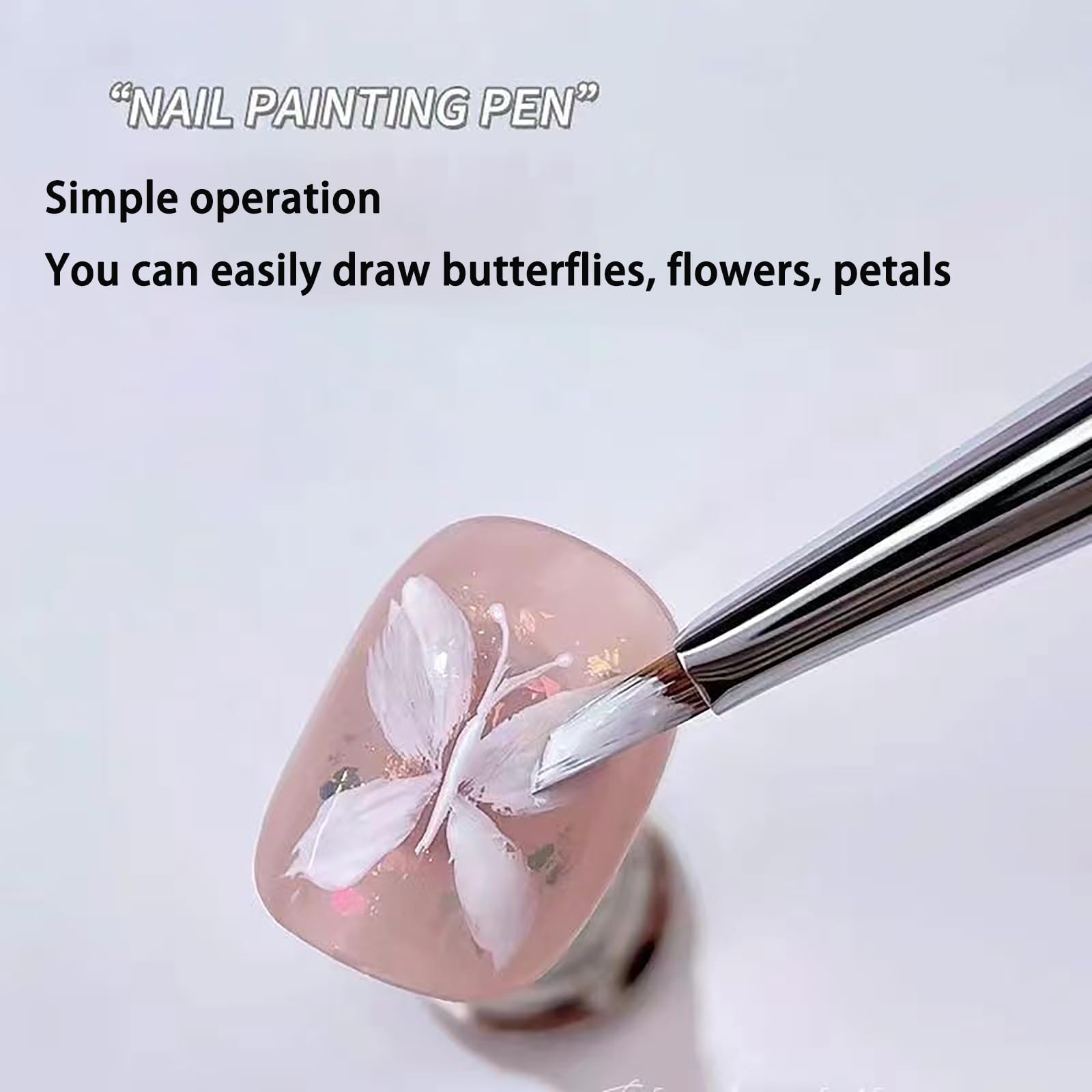 Pinceau HNRongkya dessin-papillons, parfait pour miniatures et contours nets.