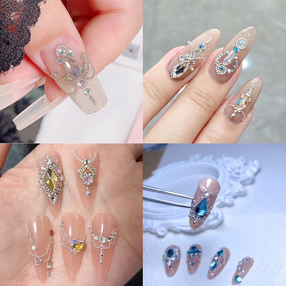 HNUIX perles mini rondes pour ongles, adaptées au nail art maison.