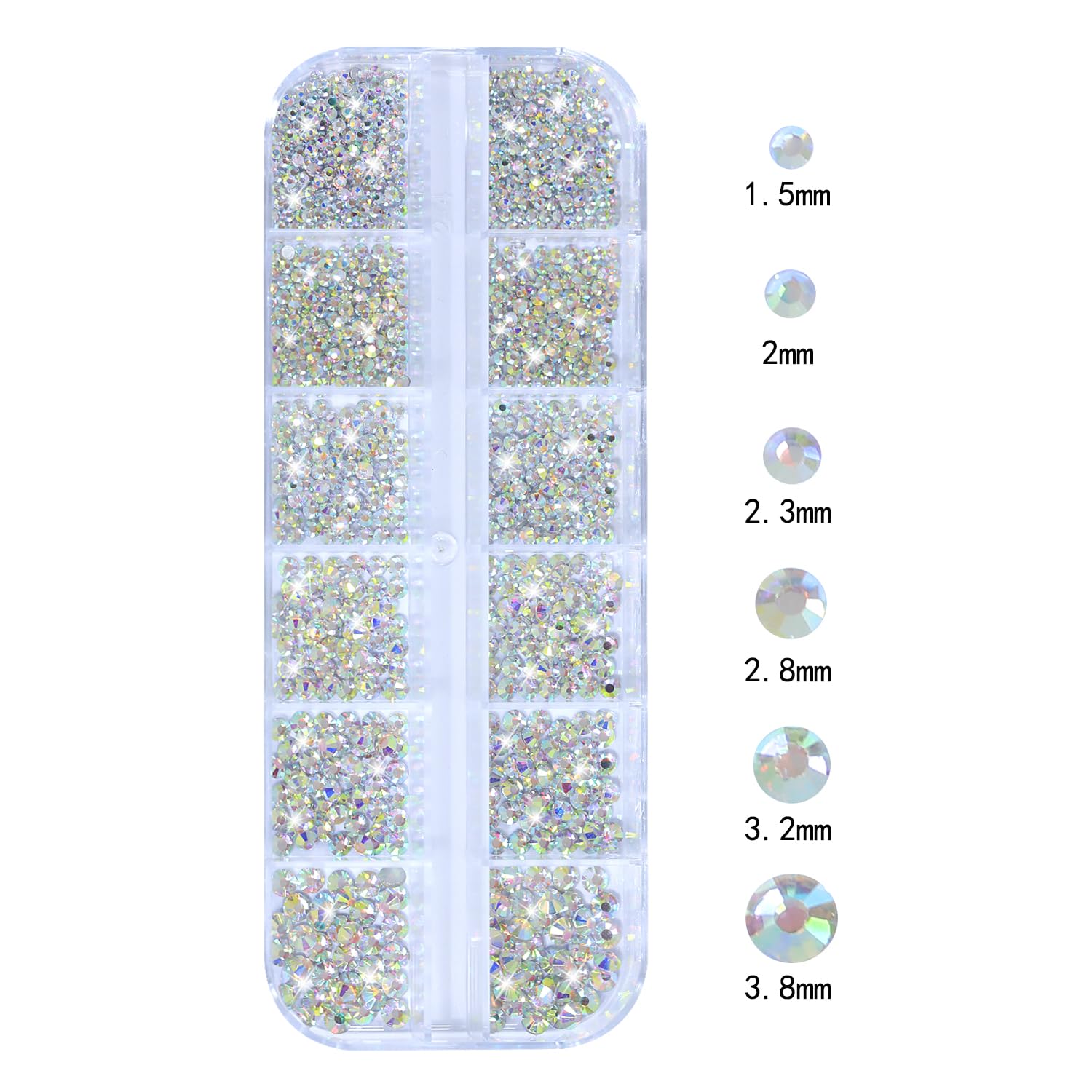 HNUIX pierres-ongles tailles variées pour motifs en 3D glamour
