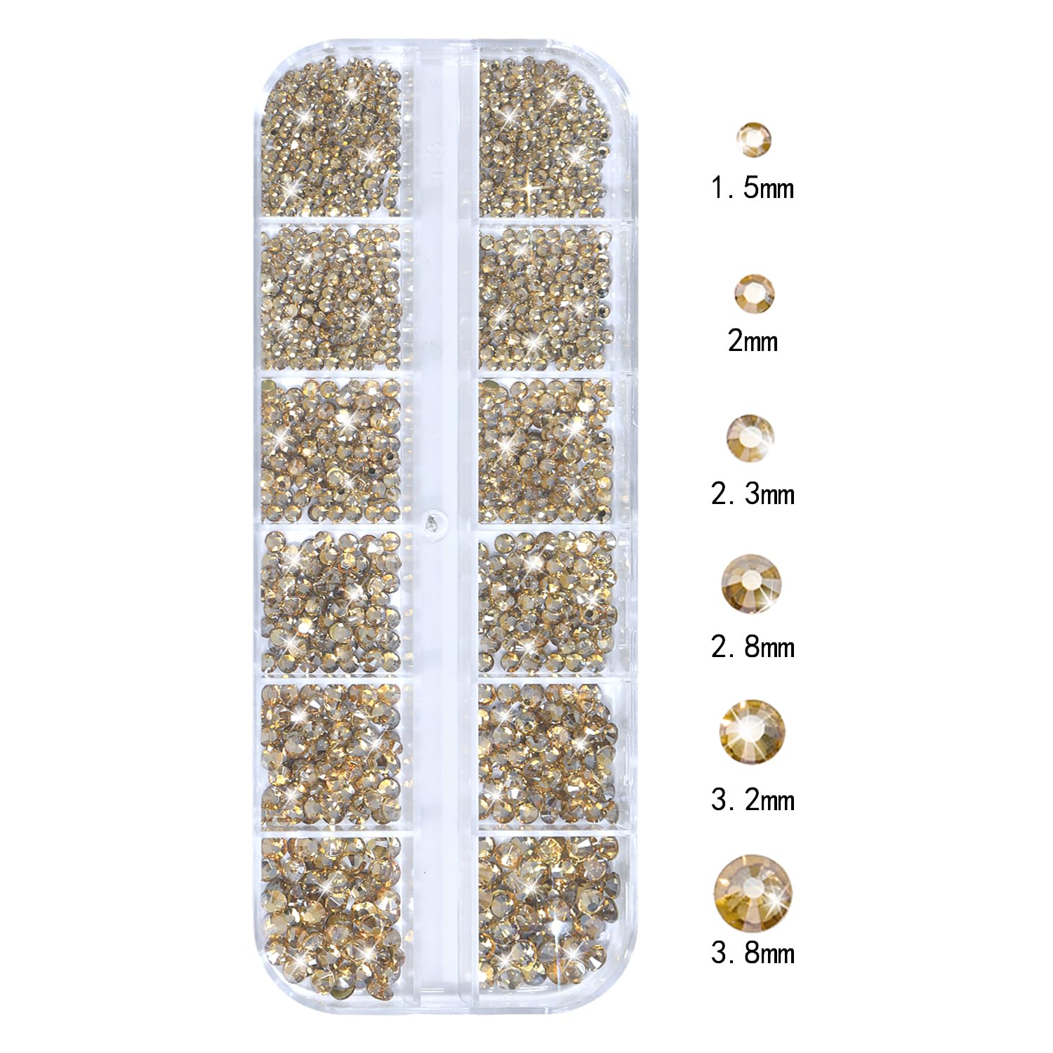 HNUIX Pièces strass 3D multi-formes pour designs Nail Art variés.