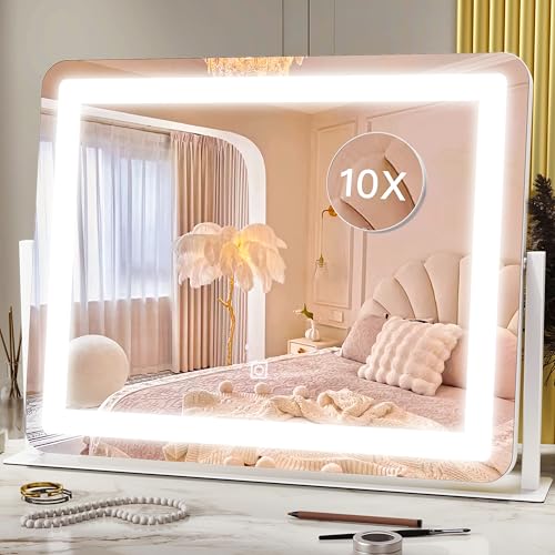 Miroir HNV 22x17 avec reflet HD sans distorsion pour maquillage précis.