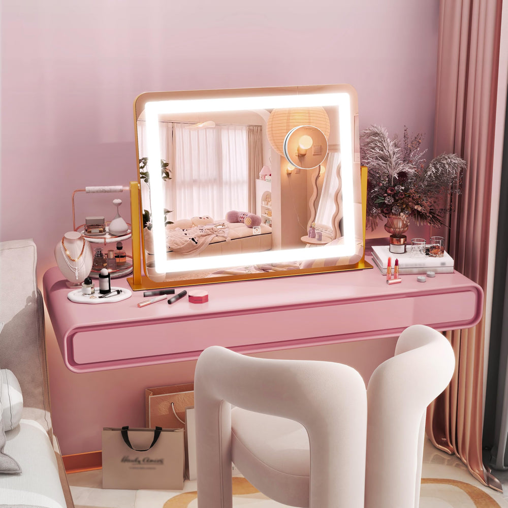 Miroir doré HNV cadeau beauté idéal