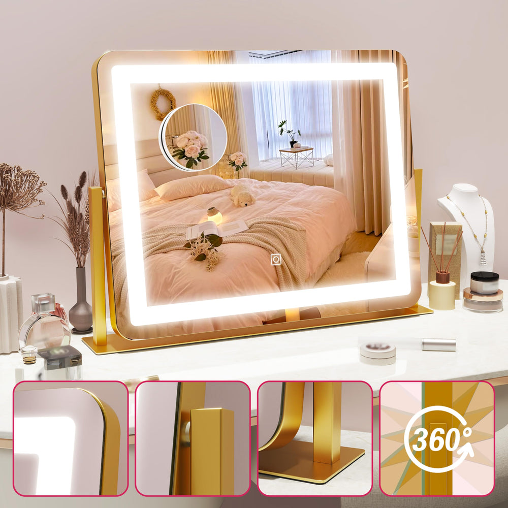 Miroir HNV éclairage et reflets nets ajustables