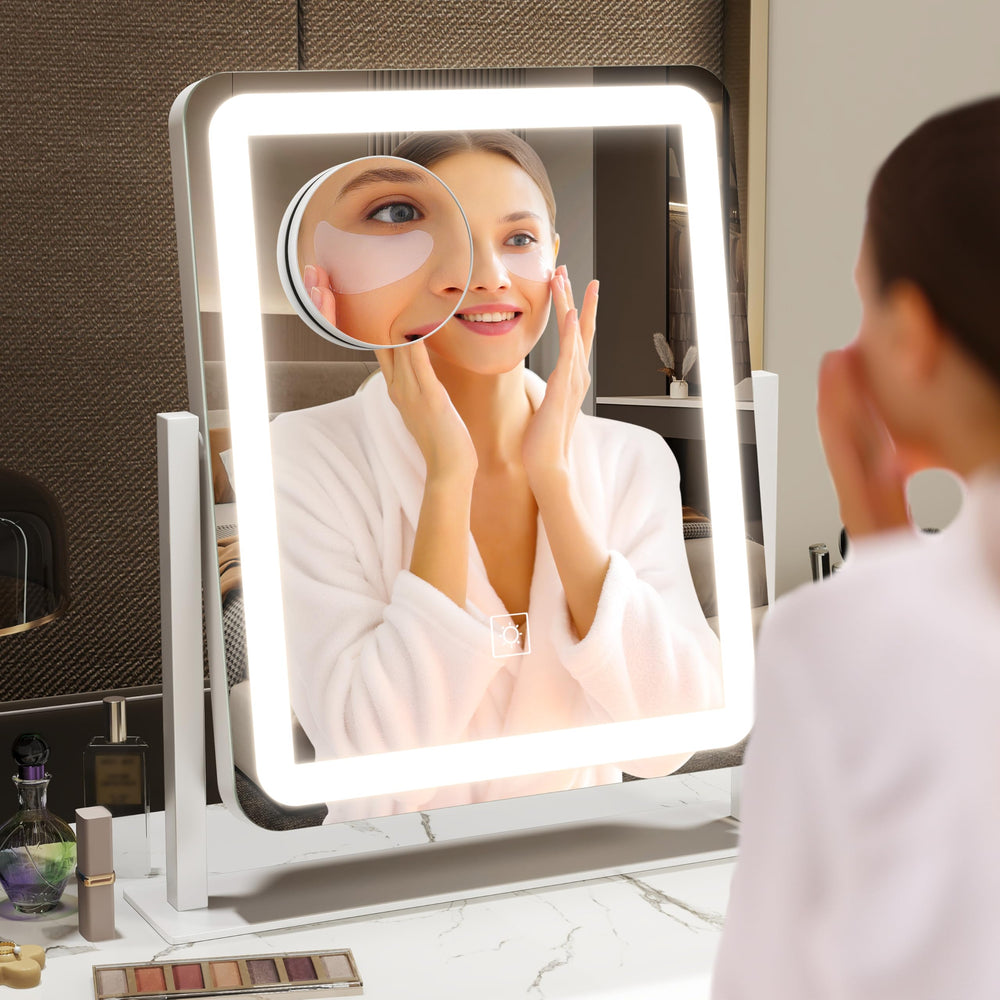 Miroir HNV, parfait sur bureau ou vanity.
