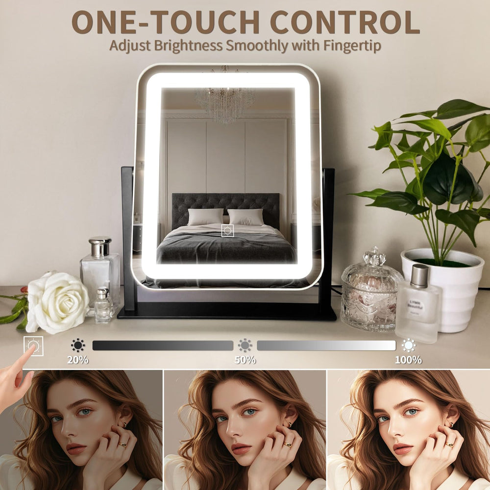 HNV Miroir Vanité verre anti-choc durable.