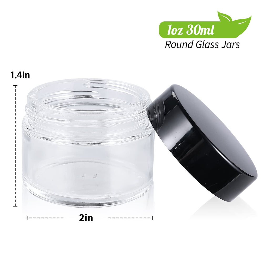11 Hoa Kinh bocal-verre-1oz avec doublure intérieure, idéal pour crèmes et lotions.