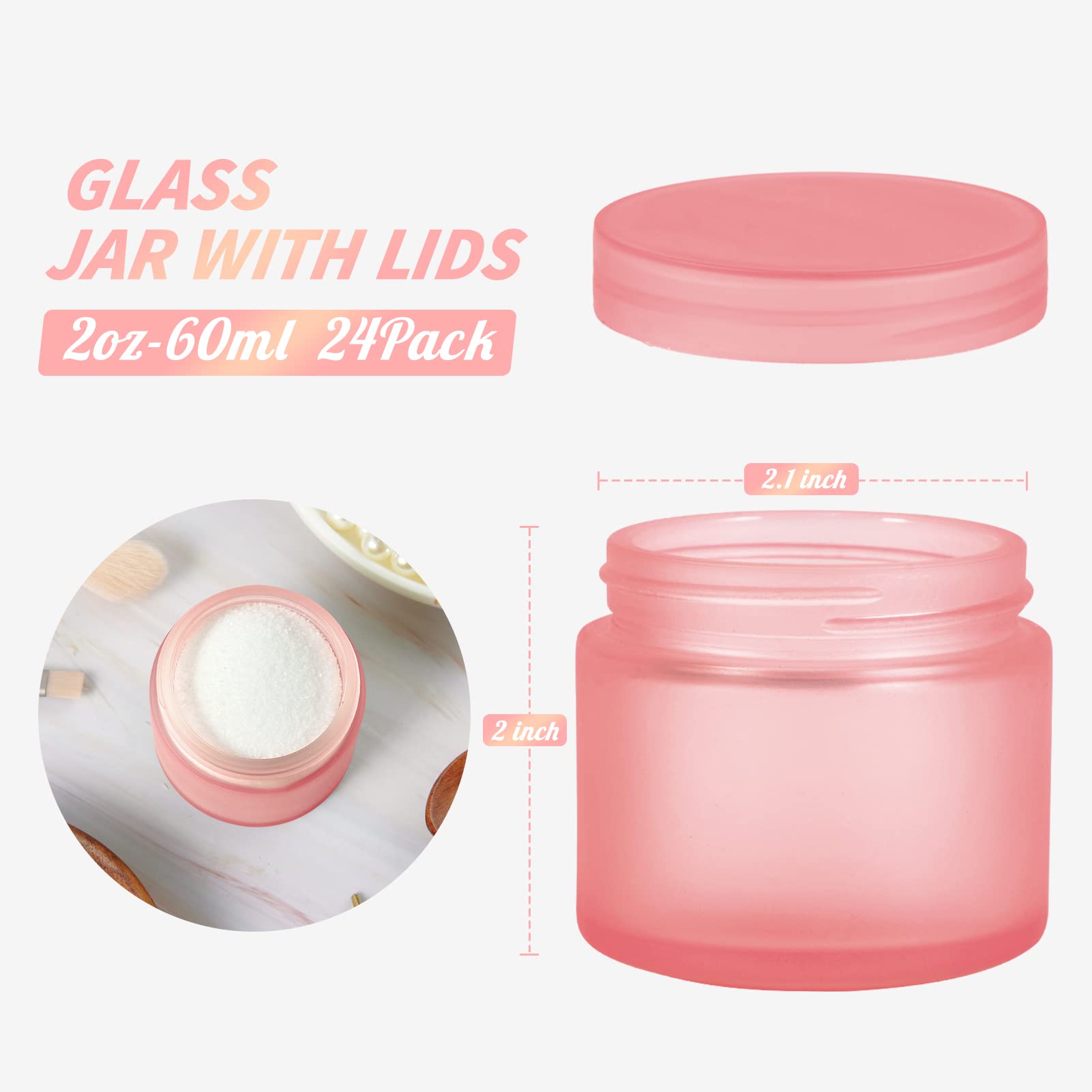 Verre sans BPA Hoa Kinh 2 oz avec joints intérieurs pour éviter les fuites