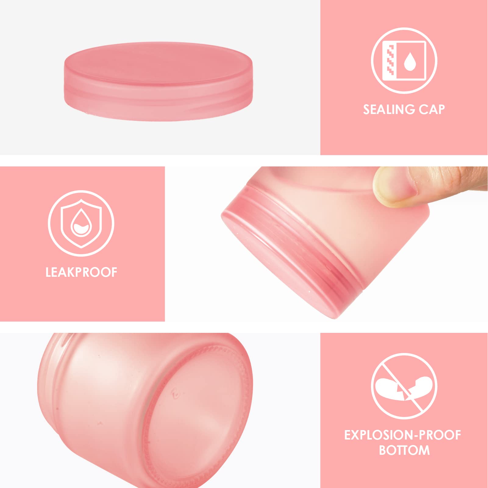 Utilisation cosmétique pratique avec pots Hoa Kinh 2 oz