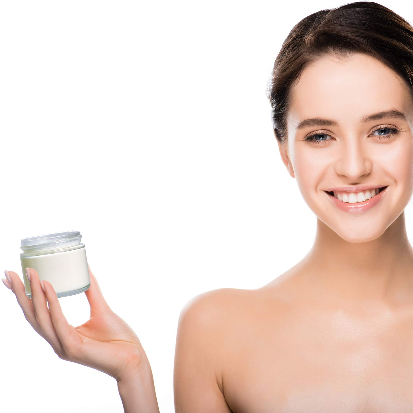 Bocal Hoa Kinh 2 oz verre clair, visibilité du contenu.