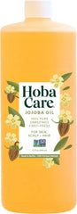 HobaCare huile jojoba purifiée en bouteille, hydratation légère pour peau et cheveux.