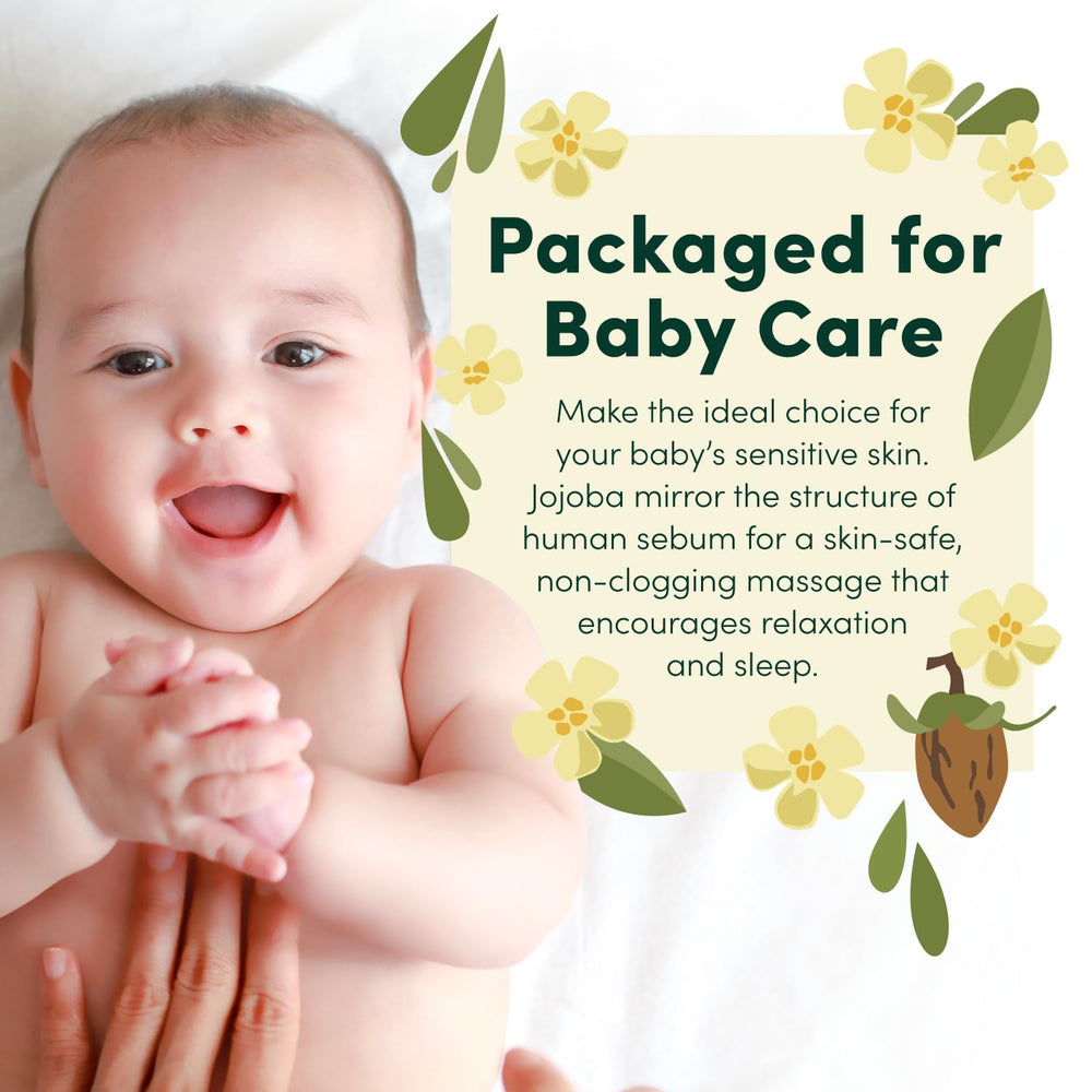 HobaCare huile jojoba purifiée pour massage, glisse fluide et peau hydratée.