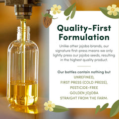 Visage hydratation quotidienne avec HobaCare jojoba pour peau veloutée.