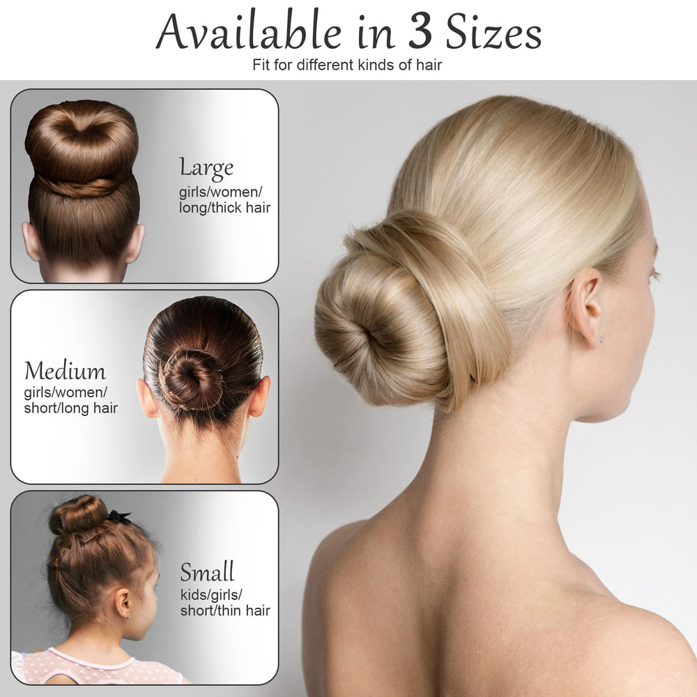 HOFASON anneau-chignon ballet marron, pratique pour les performances et répétitions.