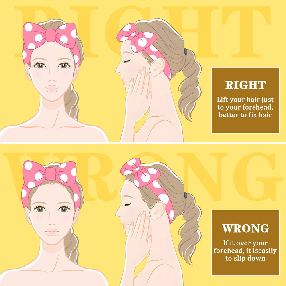 Bandeau spa Hofason – multi-usages pour visage, maquillage et bain.