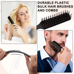 Brosse HOFASON durable en PP pratique pour démêler cheveux humides ou secs