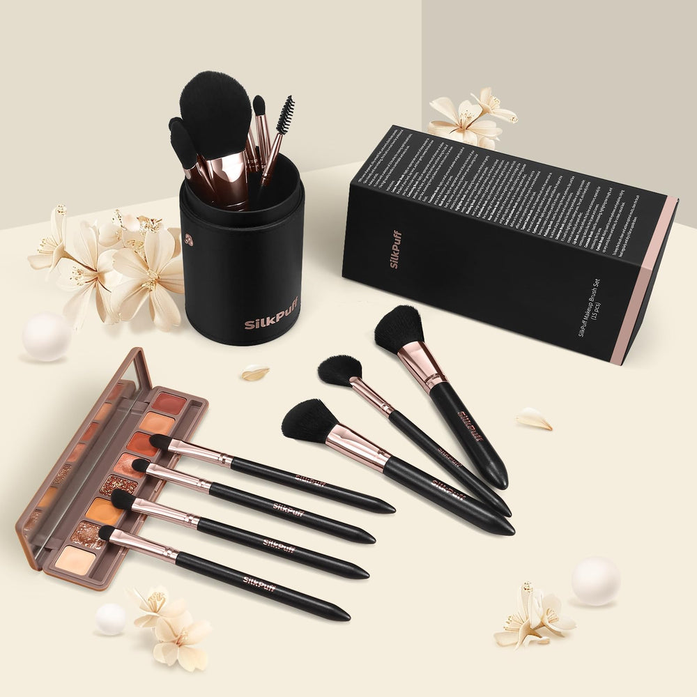 HOIFA SilkPuff coffret noir et doré – cadeau élégant et pratique.