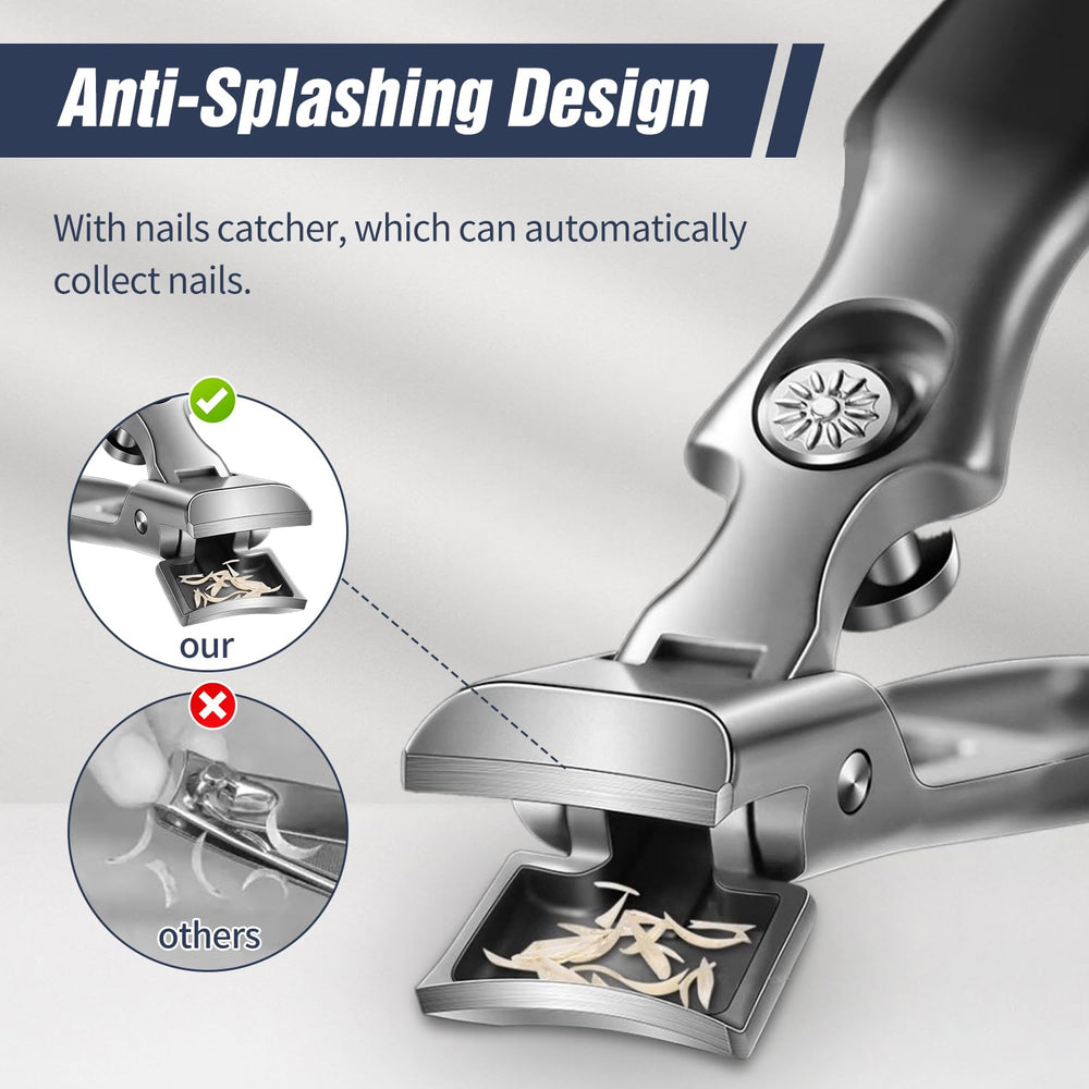 Hoiuter coupe-ongles allemands avec ouverture large pour des coupes faciles des ongles épais.