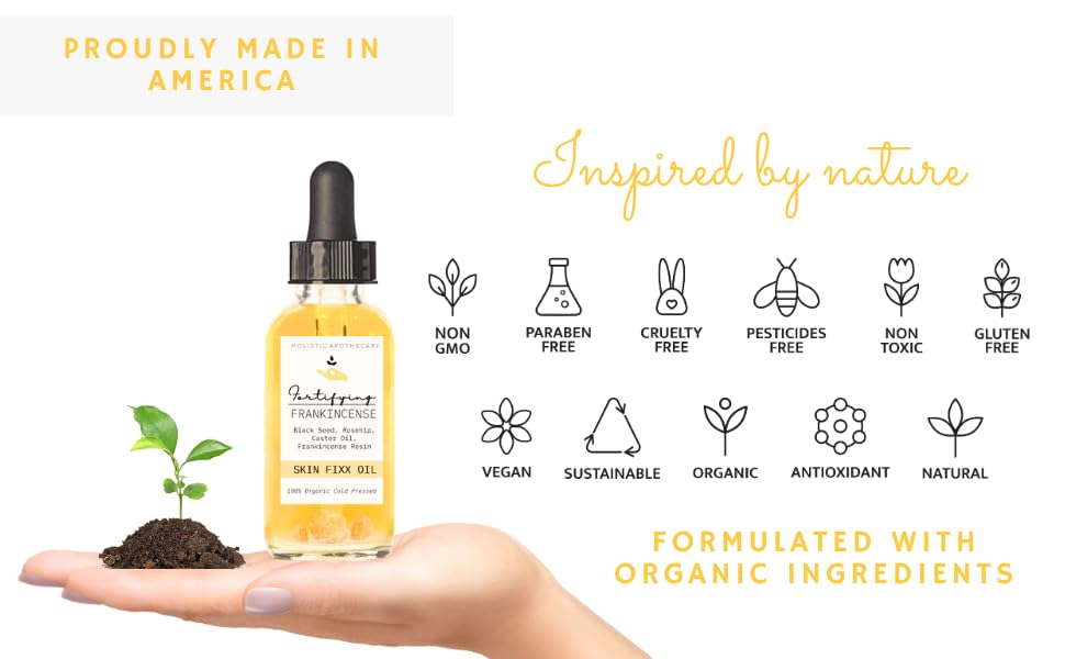 HOLISTIC APOTHECARY: huile de rose musquée et ricin pour nourrir la peau.