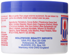 Hollywood Beauty Crème Beurre Cacao appliquée sur les mains, soin quotidien agréable.