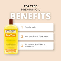 Hollywood Beauty huile arbre à thé - soin quotidien de la peau pour douceur et hydratation