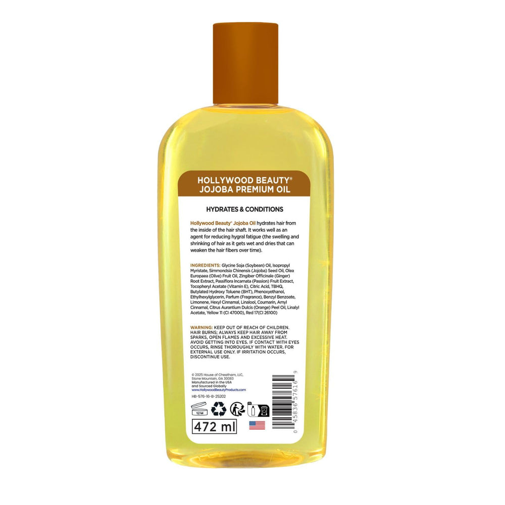 Application sur cheveux secs pour brillance légère avec Hollywood Beauty.