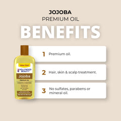 Cuir chevelu apaisé et hydraté avec Hollywood Beauty Jojoba.