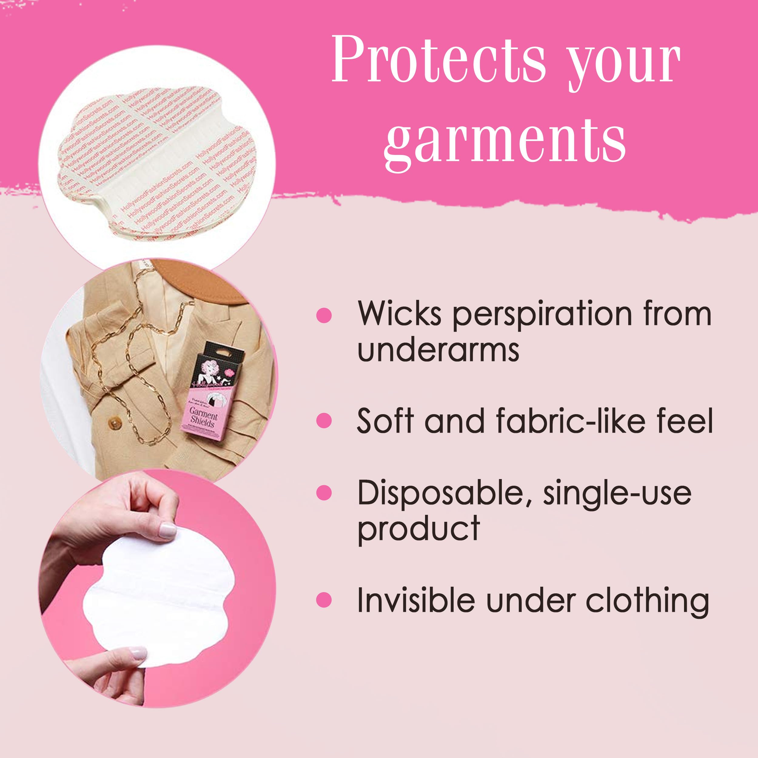 Boîte de 10 protections Hollywood Fashion Secrets, pratique pour usage quotidien