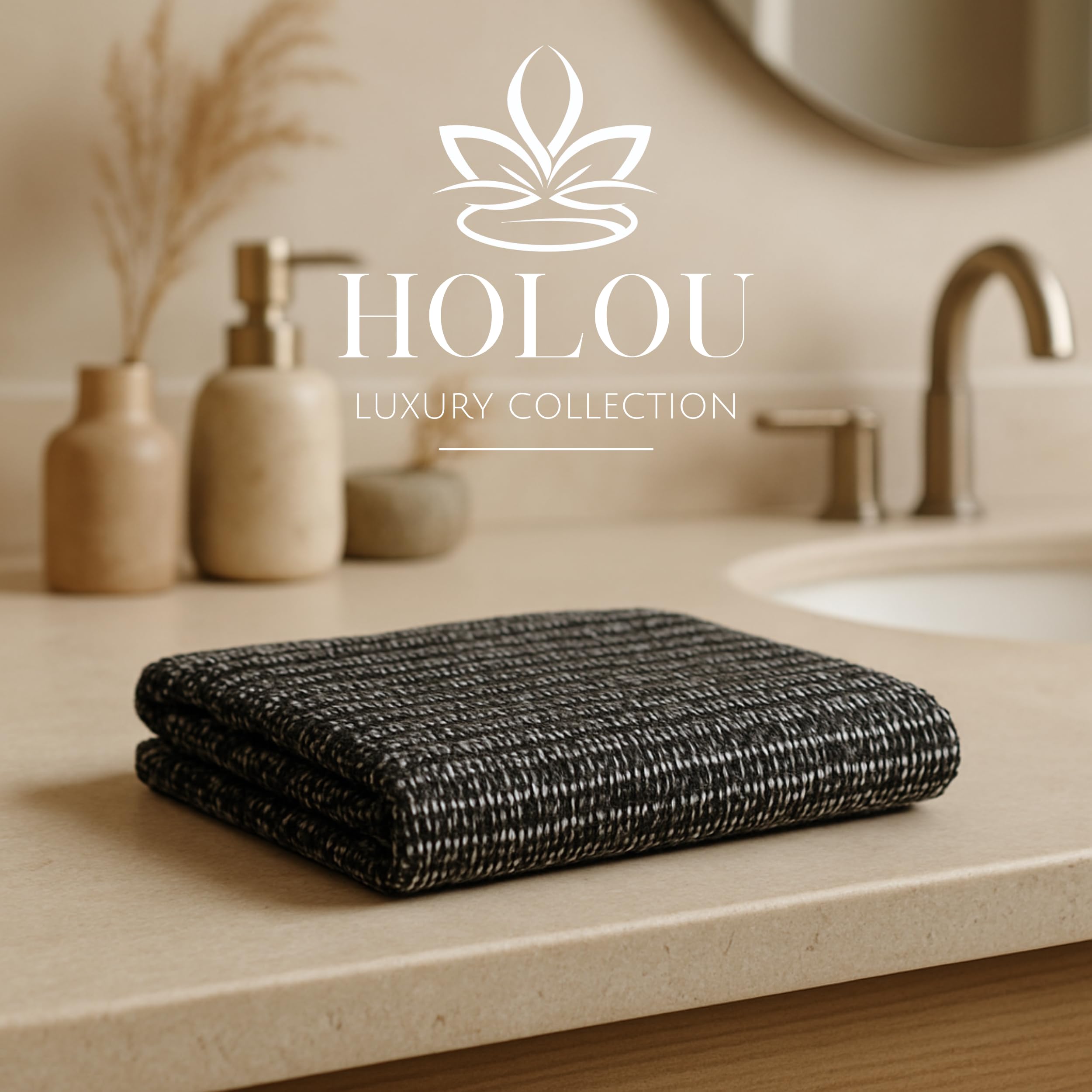 Holou gant long exfoliant pour le dos, nettoyage complet sans effort.
