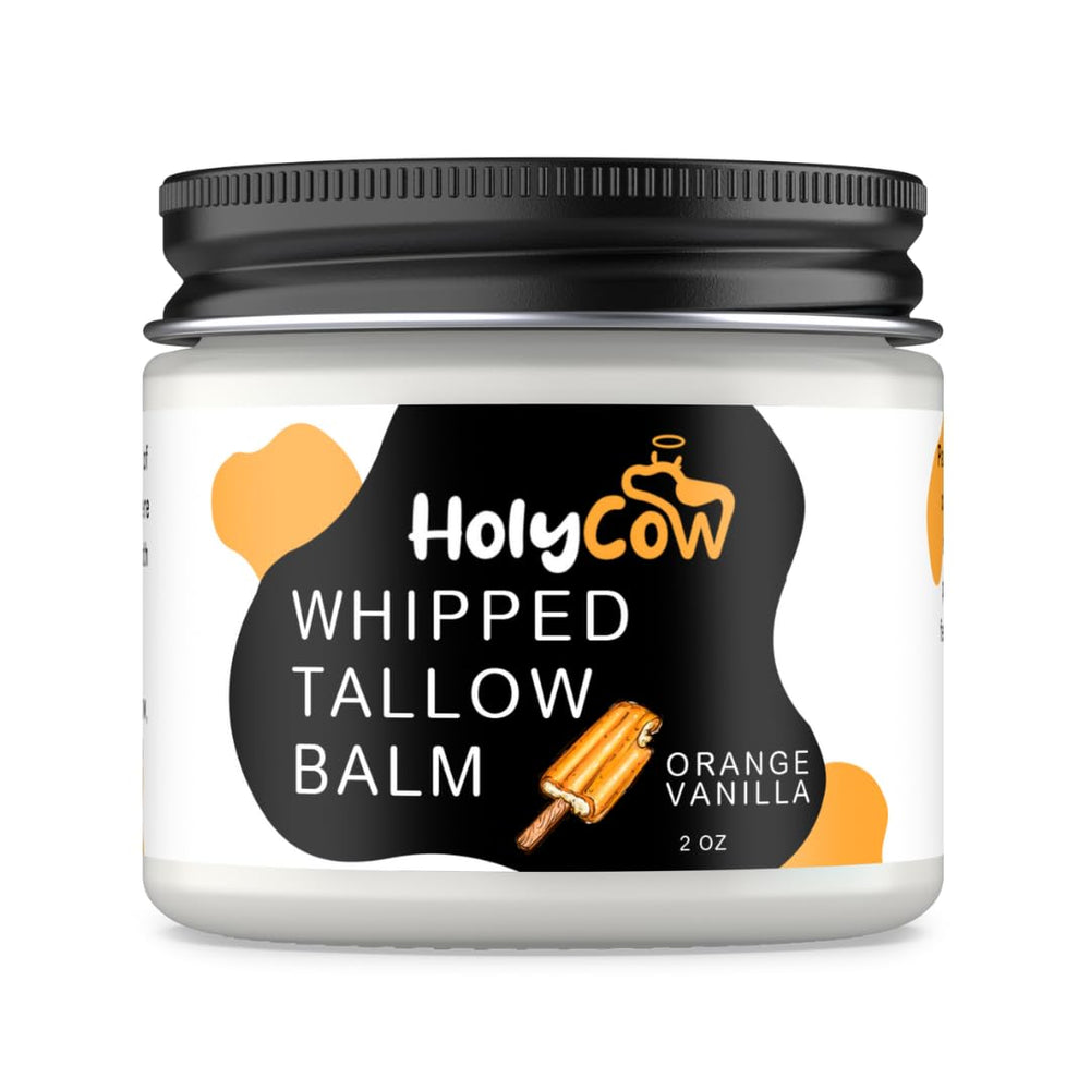 HolyCow lèvres baume orange vanille: soin pratique pour lèvres sèches.