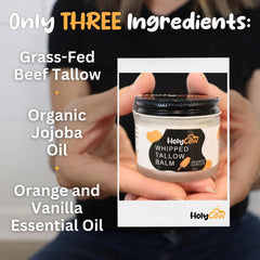 HolyCow gras de boeuf et jojoba: ingrédients naturels pour nourrir la peau.